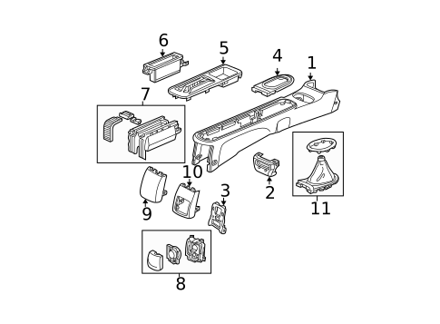 Instrument Panel Components for 2003 Honda Civic #7