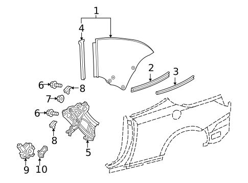 Door & Components for 2013 Lexus IS250 #4