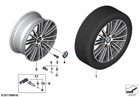 Light Alloy Rim for 2014 BMW M235iX #13