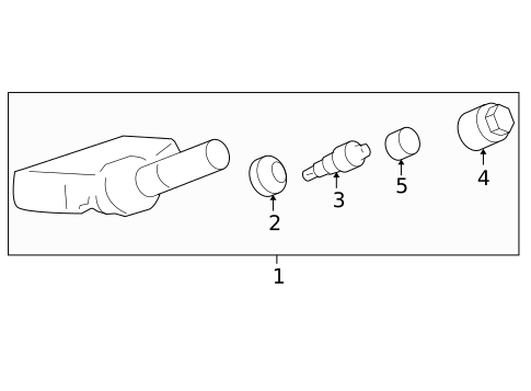Tire Pressure Monitor Components for 2007 Cadillac Escalade EXT #0