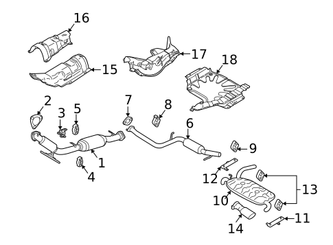 Exhaust Components for 2013 Volvo C70 #0