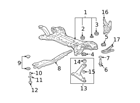 Suspension Components for 2009 Mitsubishi Eclipse #0