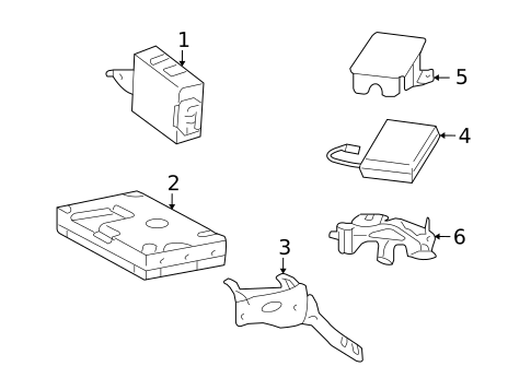 Electrical Components for 2007 Lexus LS460 #3
