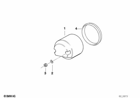 Instrument Cluster for 1996 BMW-Motorrad R 100 R #6