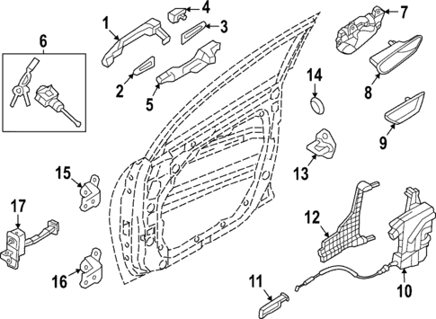 Lock & Hardware for 2022 Hyundai Santa Cruz #0