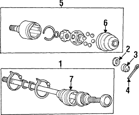Drive Axles for 1998 Hyundai Sonata #0