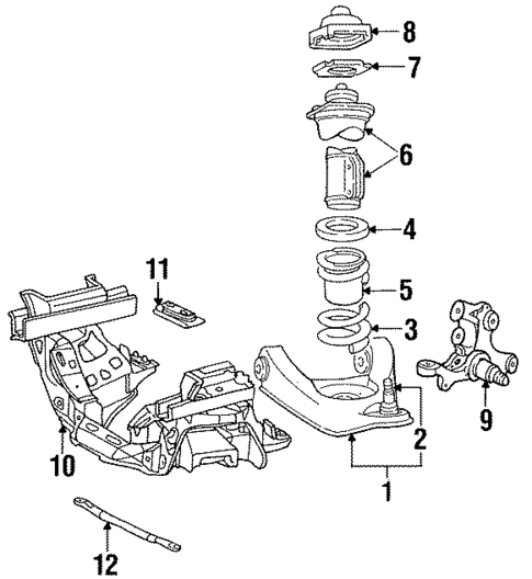 Suspension Components for 1995 Ford Mustang #0