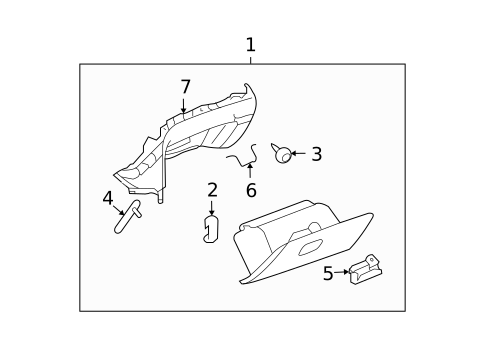Glove Box for 2009 Saturn Aura #0