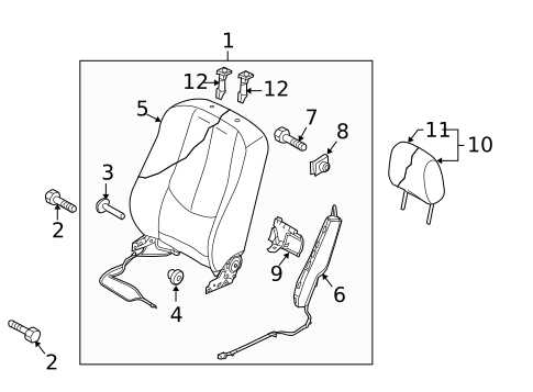Driver Seat Components for 2011 Mazda 6 #3