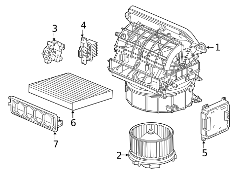 Blower Motor & Fan for 2021 Honda Accord #0
