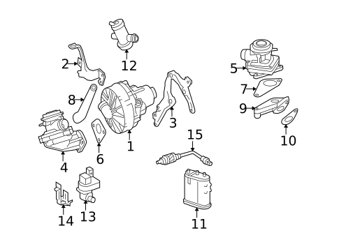 Emission Components for 2006 Mercedes-Benz C230 #0