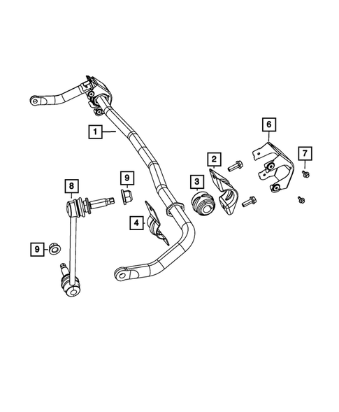 Front Stabilizer Bar for 2012 Chrysler 300 #0