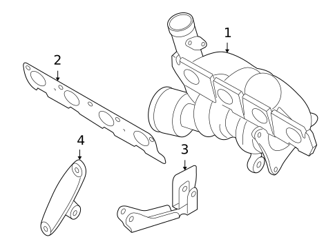 Exhaust Manifold for 2010 Audi A3 Quattro #0