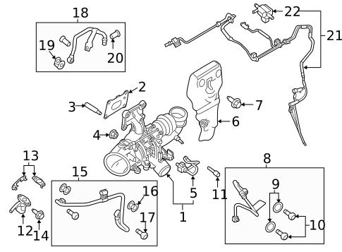 Turbocharger, Supercharger & Ram Air for 2015 Lincoln MKC #1