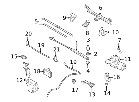 Wiper & Washer Components for 2008 Saturn Astra #0