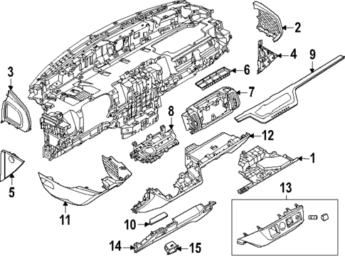 Instrument Panel Components for 2025 Ford Expedition #0
