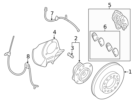 Anti-Lock Brakes for 2014 Kia Sedona #0