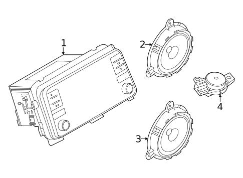 Antenna & Radio for 2020 Nissan Versa #1