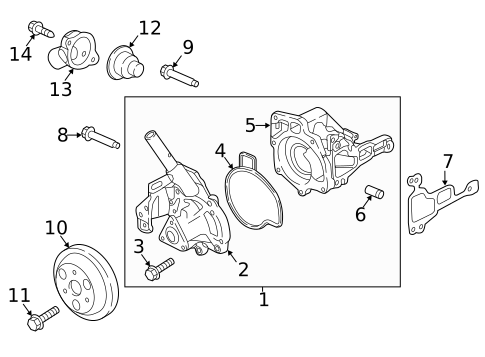 Water Pump for 2014 Mazda CX-5 #4