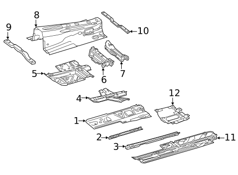 Floor for 2020 Mercedes-Benz GLC43 AMG #0