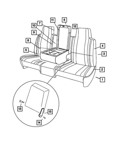 Front Seats and Attaching Parts for 2002 Dodge Ram 2500 #8