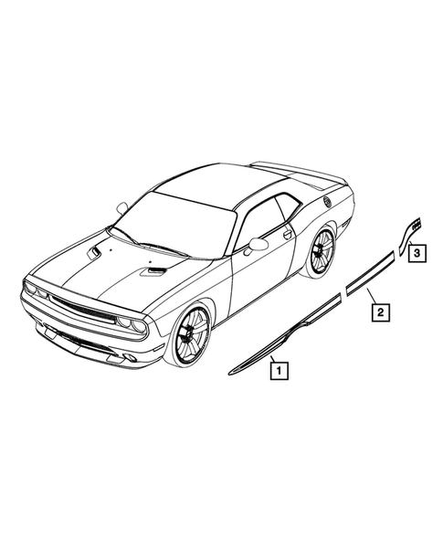 Decals and Tape stripes for 2012 Dodge Challenger #3