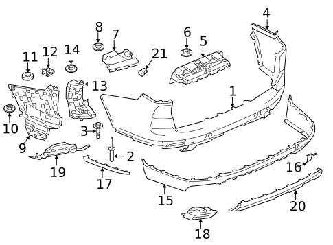Bumper & Components - Rear for 2021 BMW X7 #1