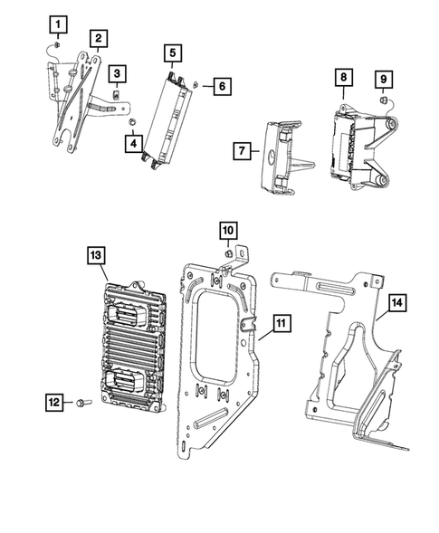 Keys, Modules and Engine Controllers for 2014 Ram 3500 #2