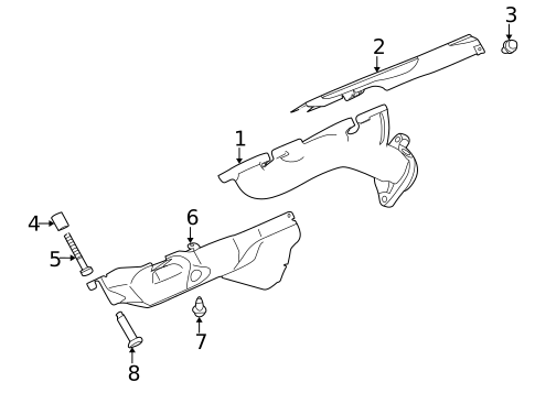 Exhaust Manifold for 2013 Jaguar XFR #1