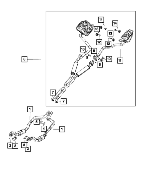 Exhaust System for 2022 Dodge Challenger #3