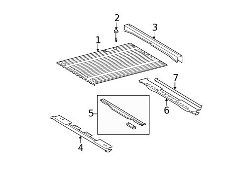 Floor - Pick UP Box for 2010 Toyota Tundra #2
