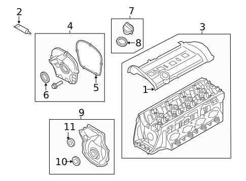 Valve & Timing Covers for 2024 Audi A4 Quattro #1