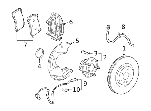 Brake Components for 2014 Chevrolet Camaro #1