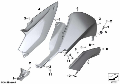 Motorcycle Trim Section, Windshield for 2024 BMW-Motorrad K 1600 B #3