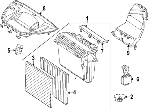 Cowl for 2024 Mercedes-Benz EQS 580 SUV #2