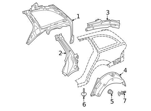 Inner Structure for 2006 Mercedes-Benz E 55 AMG® #0