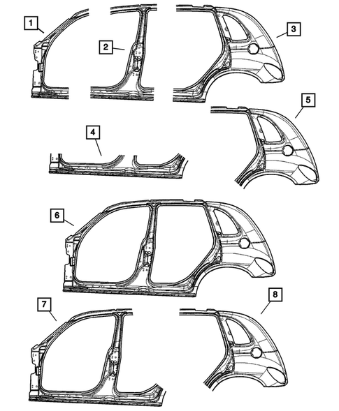 Aperture Panel for 2001 Chrysler PT Cruiser #0