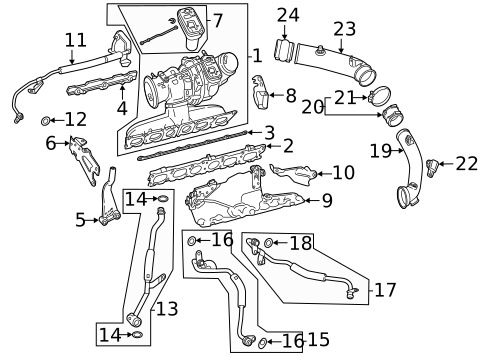 Turbocharger & Components for 2022 Mercedes-Benz CLS 450 #0