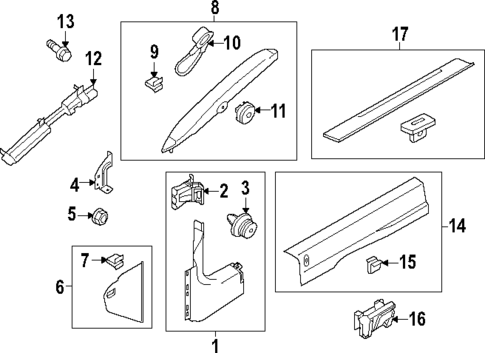 Interior Trim - Pillars for 2024 Ford Mustang #1