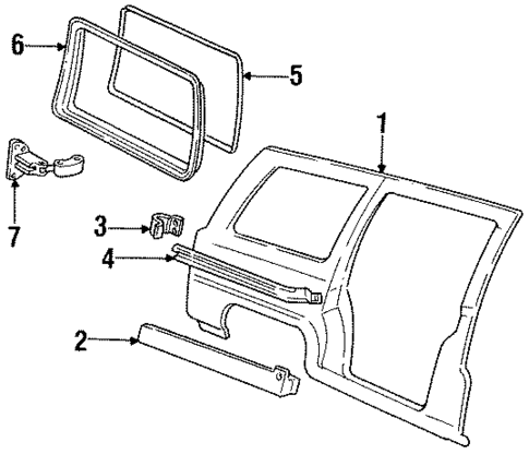 Side Panel for 1996 Oldsmobile Silhouette #1
