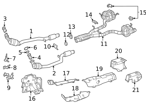 Exhaust Components for 2019 Mercedes-Benz SLC43 AMG #0