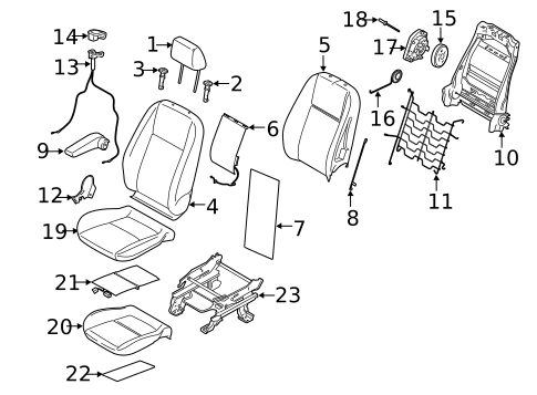 Front Seat Components for 2021 Ford Transit Connect #0