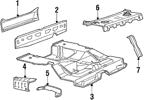 Rear Body for 1986 Ford Tempo #0
