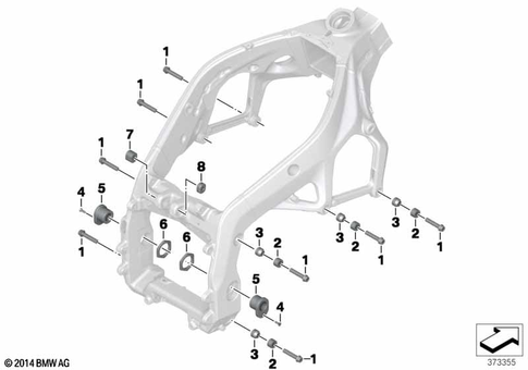 Motorcycle Frame for 2017 BMW-Motorrad S 1000 RR #1
