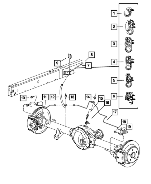Hydraulic Control Unit, Brake Tubes and Hoses for 2010 Dodge Ram 3500 #2