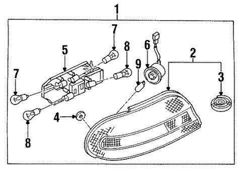 Bulbs - Chassis for 1995 Nissan Altima #0