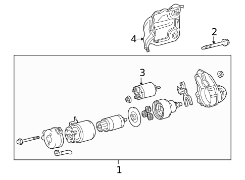 Starter for 2017 Lexus GX460 #1