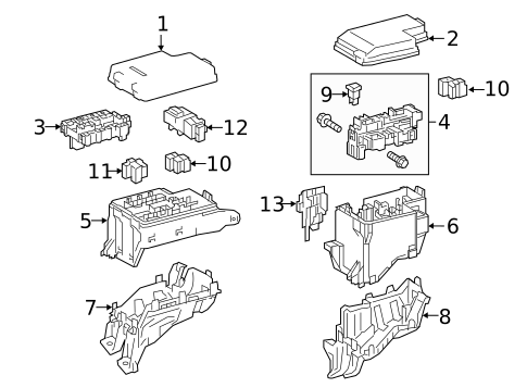 Fuse & Relay for 2020 Lexus NX300 #0