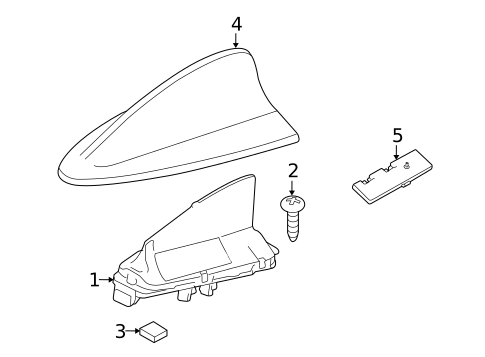 Antenna & Radio for 2011 BMW 128i #1