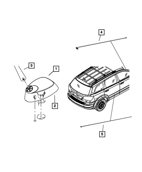 Radio, Antenna, Speakers, DVD, and Video systems for 2011 Dodge Journey #5